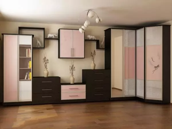 Narożne ściany w salonie (80 zdjęć): Wybierz nowoczesne modułowe ściany z szafą i mini ścianą w stylu klasycznym 21241_76