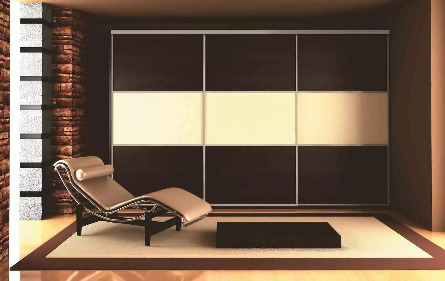 Ormar garderobe u cijelom zidu u dnevnoj sobi (61 fotografije): ugrađena garderoba s televizorom iznutra u unutrašnjosti, dizajn zrcalnog ormara za hodnik 21250_13