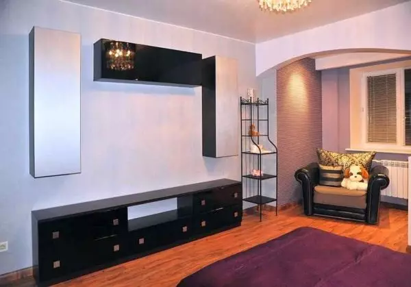 Mini scivoli nel soggiorno (57 foto): moderne piccole pareti rolling all'interno della sala. Scegliere un piccolo diapositivo di design 21253_17