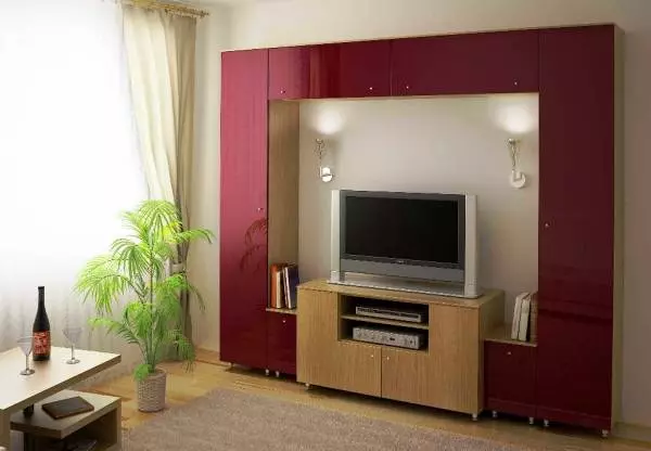 Mini scivoli nel soggiorno (57 foto): moderne piccole pareti rolling all'interno della sala. Scegliere un piccolo diapositivo di design 21253_7