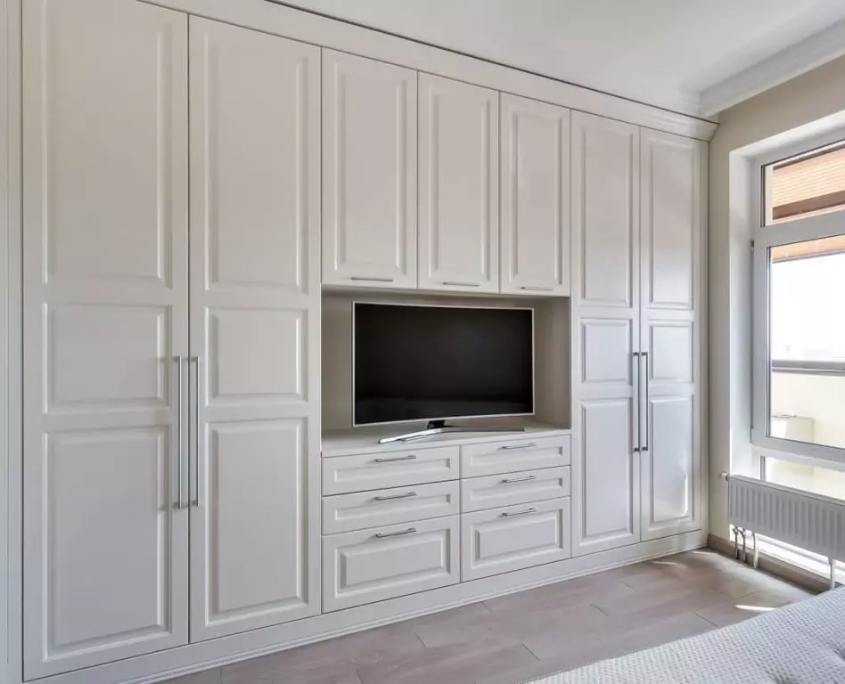 在电视下（42张）客厅衣柜：选择内阁在大厅整个墙壁，角附件和内置衣柜 21258_25