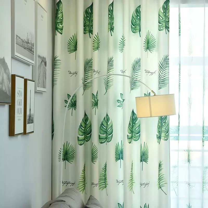 Grønne gardiner i soverommet (58 bilder): Interiør med mynte og lyse grønne gardiner, design med smaragdgardiner og mørkegrønne gardiner, andre alternativer 21286_43