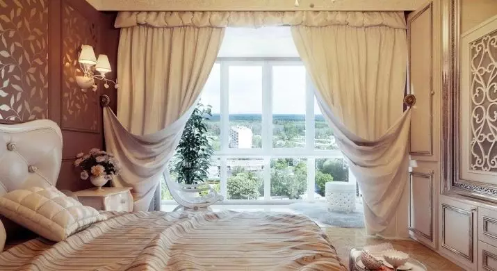 Tende in una camera da letto leggera (45 foto): quali tende si adattano alla camera da letto con mobili bianchi? Design e colore della tenda 21292_8