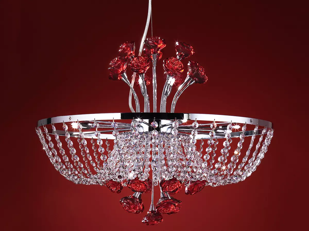 Chandeliers дар хонаи хоб (85 акс): Моделҳои шифт: Моделҳои шифт барои шифт, бо рӯшноӣ дар сабкҳои замонавӣ ва классикӣ, доғҳои зебои услубӣ 21306_76