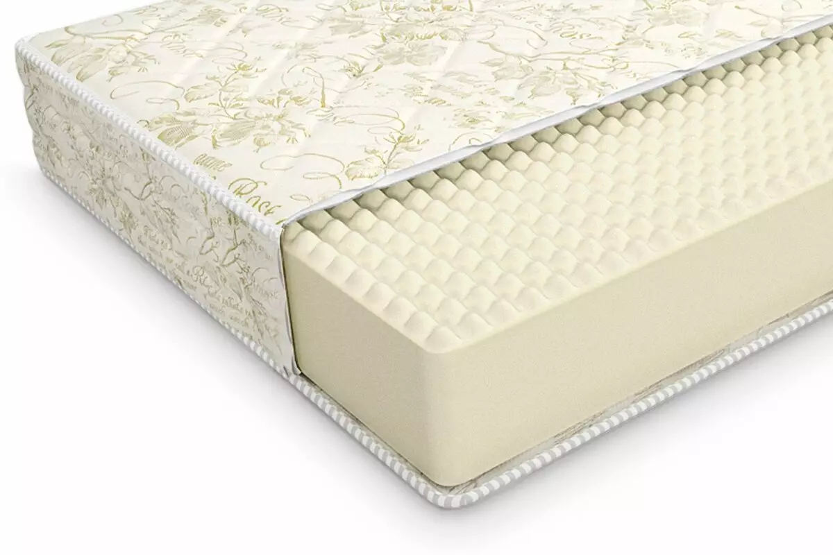 矫形味床垫：没有弹簧，中刚度，硬柔软的模型概述。什么床垫更好：春天或缺陷？ 21319_17