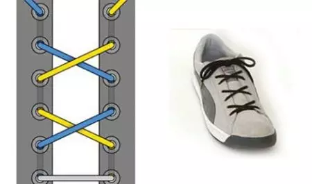 Sneakers laçage (115 photos): Méthodes et types de belles lacets de nanage, à quel point la dentelle est cool 2133_64