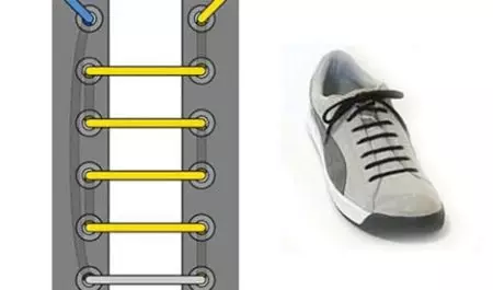 Sneakers laçage (115 photos): Méthodes et types de belles lacets de nanage, à quel point la dentelle est cool 2133_65