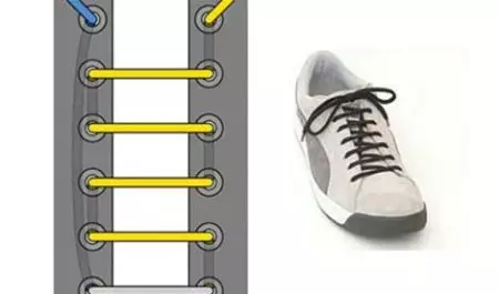 Sneakers laçage (115 photos): Méthodes et types de belles lacets de nanage, à quel point la dentelle est cool 2133_66