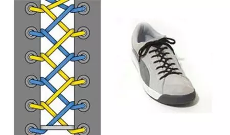 Sneakers laçage (115 photos): Méthodes et types de belles lacets de nanage, à quel point la dentelle est cool 2133_71
