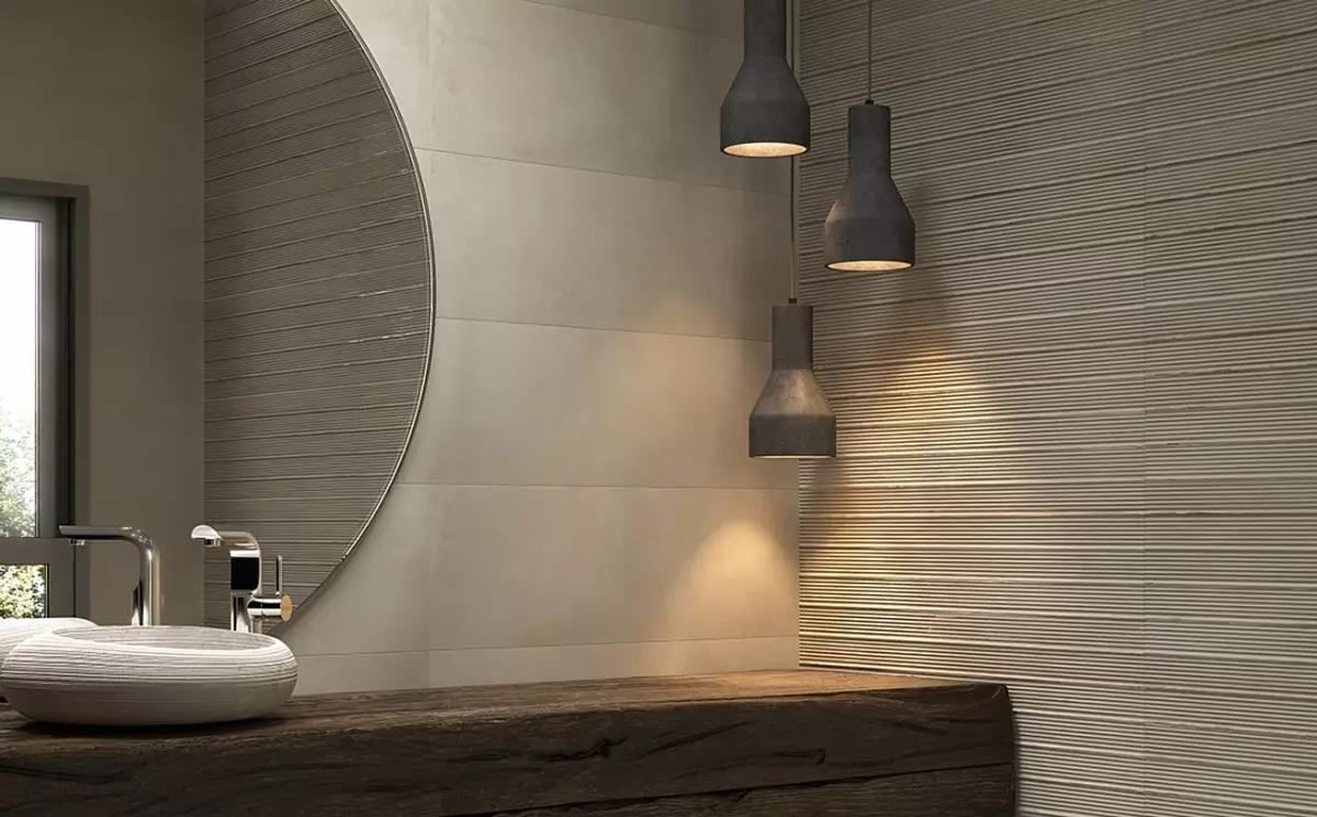 用於浴室的磨砂瓷磚：浴室啞光瓷磚的優缺點，石材下的設計和其他選擇 21360_19