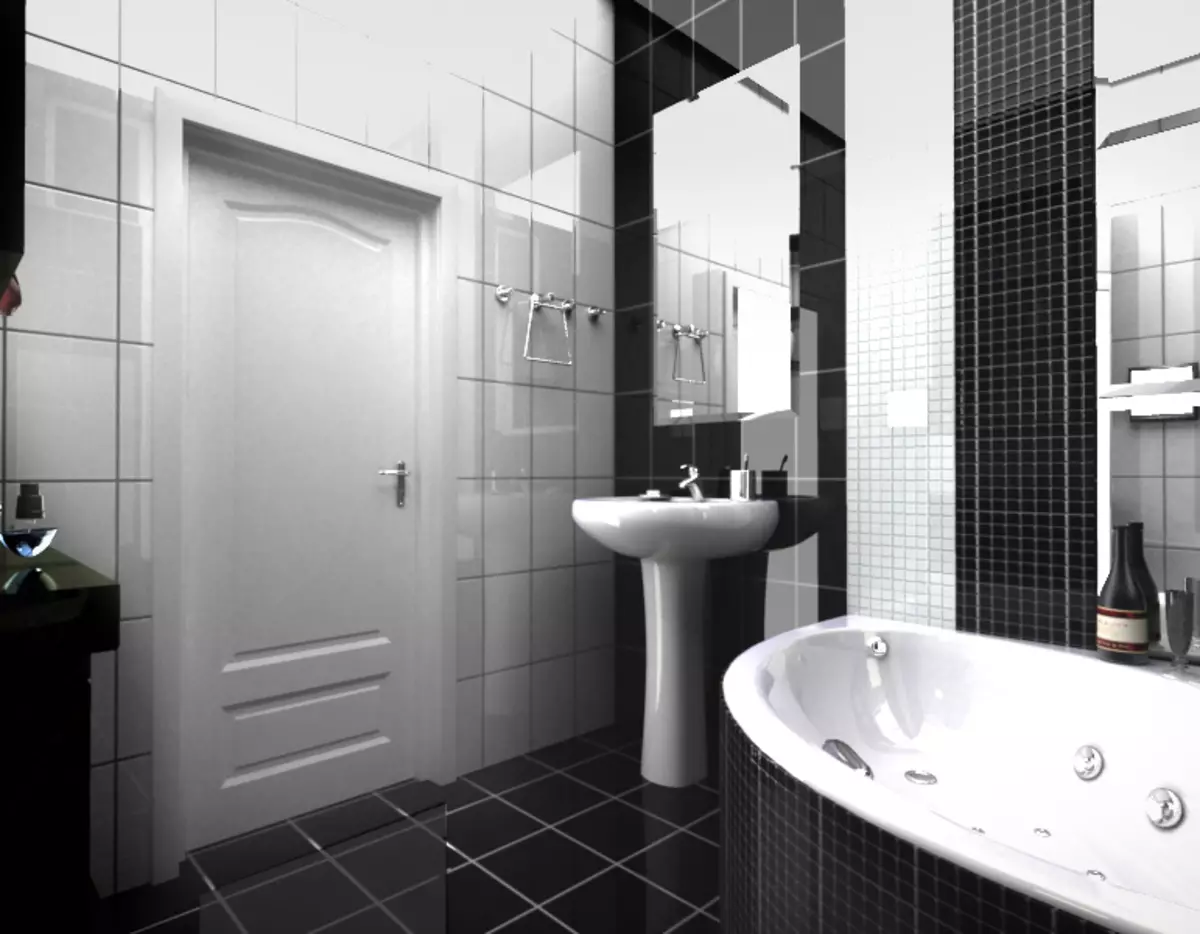Черно белый цвет в ванной. Черно белая ванная. Ванная комната с черно-белой плиткой. Ванная черно белая плитка. Бело черная ванная.