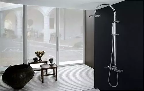 Rafturi de duș: soiuri de sisteme de duș pentru baie. Ceea ce este inclus în setul cu cască set pentru suflet? BRAVAT, LEMARK BRANDS Review și altele 21374_17