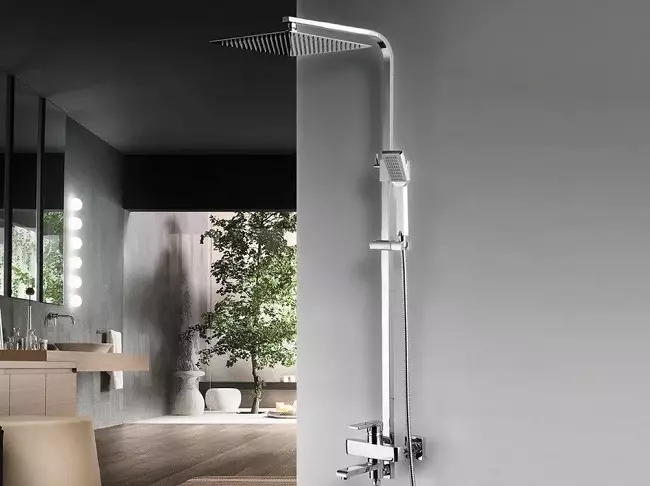 Rak mandi: varietas sistem shower untuk kamar mandi. Apa yang termasuk dalam headset set untuk jiwa? Bravat, Lemark Brands Ulasan dan lainnya 21374_2