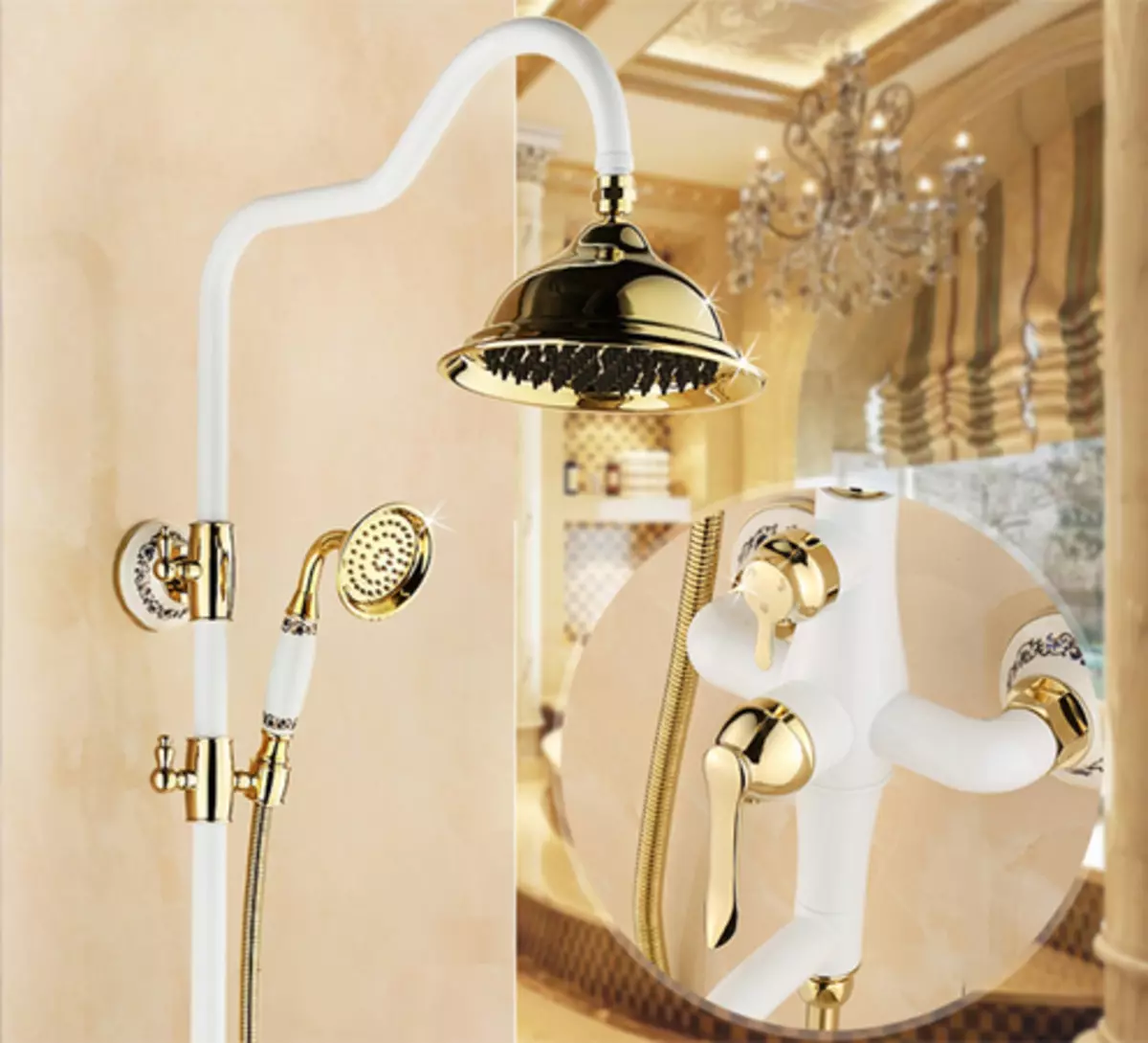 Rak mandi: varietas sistem shower untuk kamar mandi. Apa yang termasuk dalam headset set untuk jiwa? Bravat, Lemark Brands Ulasan dan lainnya 21374_26