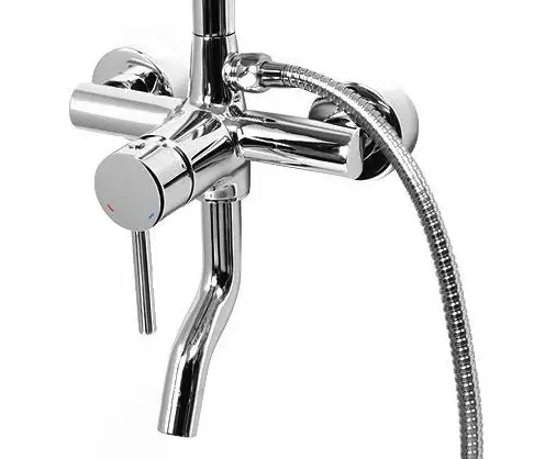 Rak mandi: varietas sistem shower untuk kamar mandi. Apa yang termasuk dalam headset set untuk jiwa? Bravat, Lemark Brands Ulasan dan lainnya 21374_44