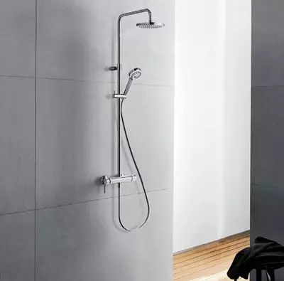 Rak mandi: varietas sistem shower untuk kamar mandi. Apa yang termasuk dalam headset set untuk jiwa? Bravat, Lemark Brands Ulasan dan lainnya 21374_59
