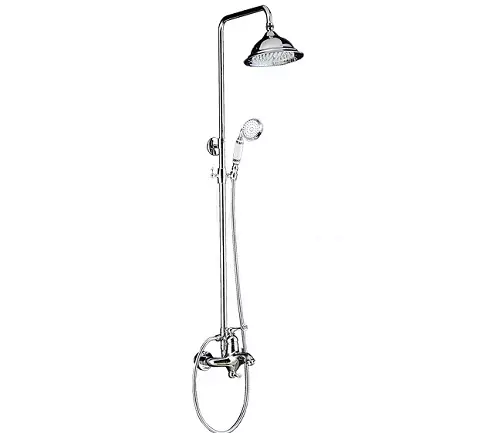 Rak mandi: varietas sistem shower untuk kamar mandi. Apa yang termasuk dalam headset set untuk jiwa? Bravat, Lemark Brands Ulasan dan lainnya 21374_65