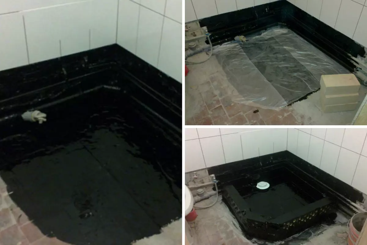 Душ в банята без кабина (86 снимки): Опции за дизайн на баня с душ без палетни и плочки кабини, проекти 21384_27