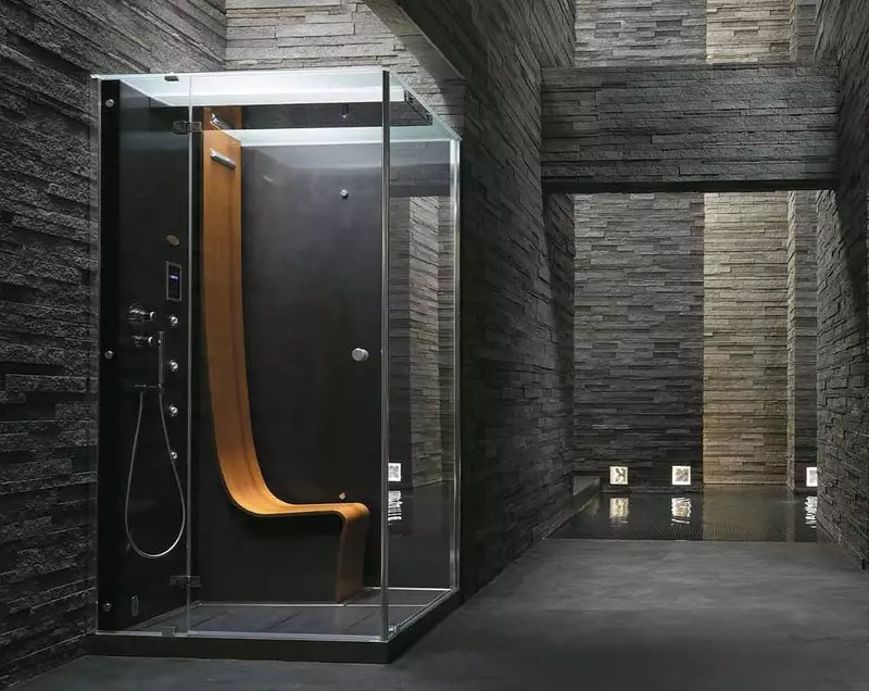 Ducha en el baño sin cabina (86 fotos): Opciones de diseño de baño con ducha sin paletas y cabinas de azulejos, proyectos 21384_51