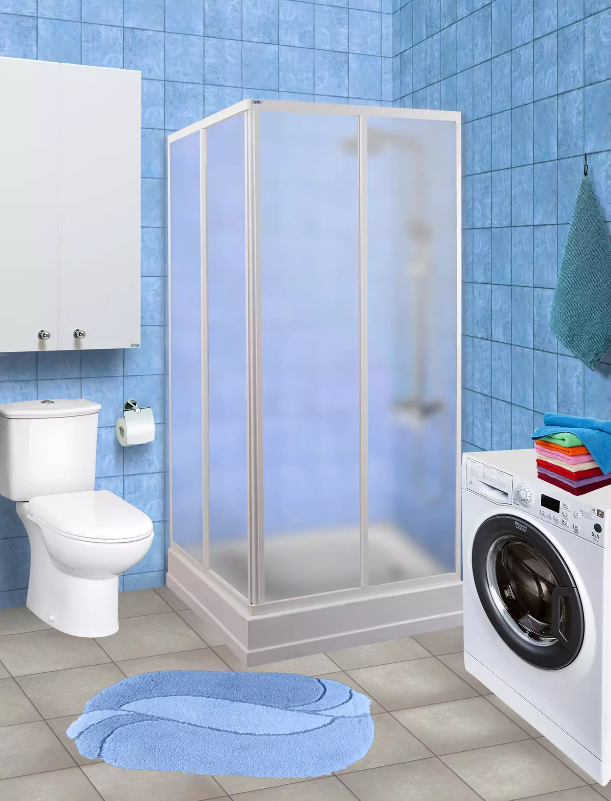 Душ в банята без кабина (86 снимки): Опции за дизайн на баня с душ без палетни и плочки кабини, проекти 21384_58