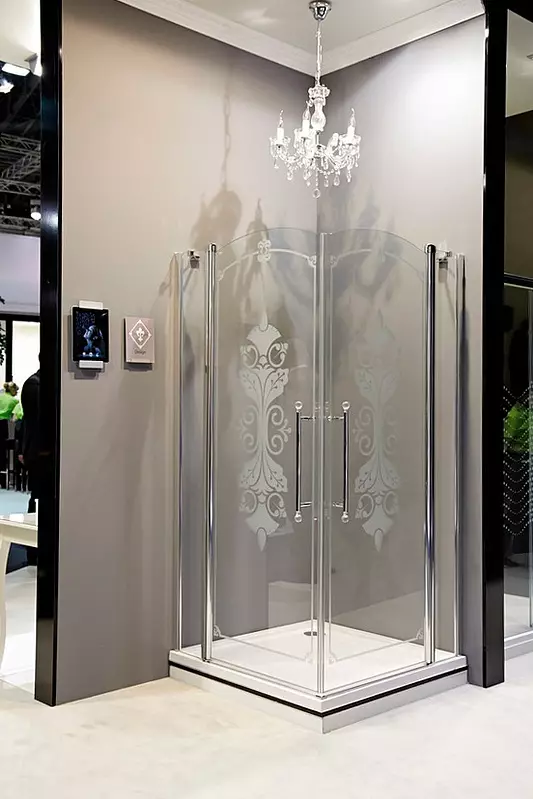 Cantos de chuveiro feitos de vidro: vidro temperado, 80x80 cm cantos com pálete e sem, com vidro de textura e matte, outras opções 21386_22