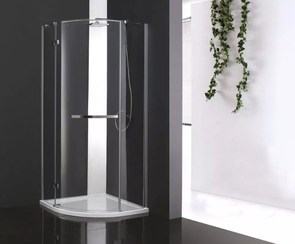 샤워 패널 (40 사진) : 수중계 및 욕실 믹서, Hansgrohe 모델 및 탑 샤워 패널의 검토가있는 각도 랙의 특징 21389_10