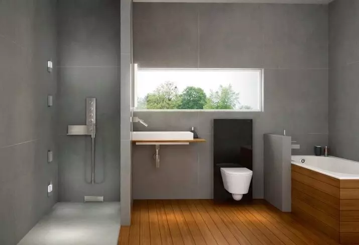 Paneles de ducha (40 fotos): Características de los bastidores angulares con hidromasaje y mezclador de baño, la revisión de los modelos Hansgrohe y los paneles de ducha superior 21389_20