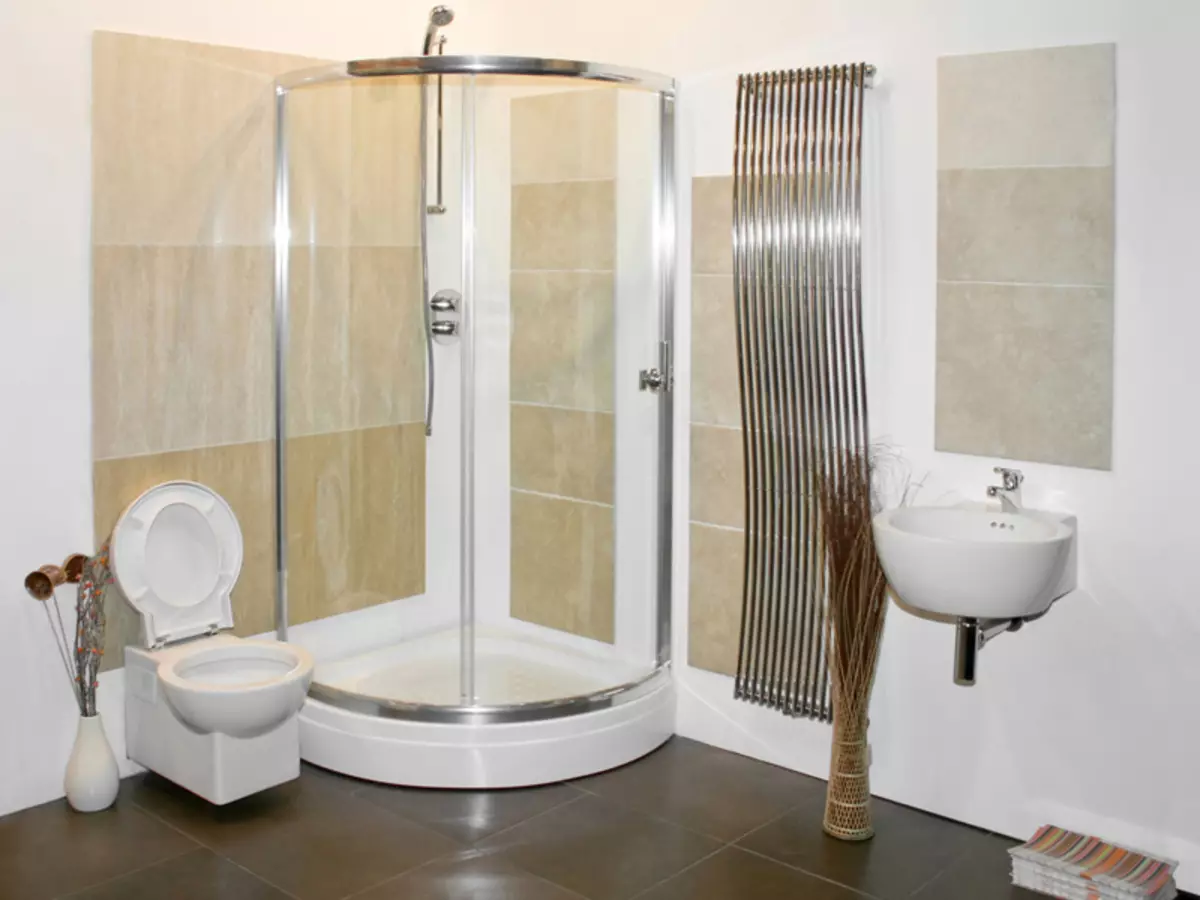 Kamar mandi di rumah pribadi (67 foto): Pilihan desain interior dengan jendela. Bagaimana cara melengkapi? Contoh yang menarik 21393_54