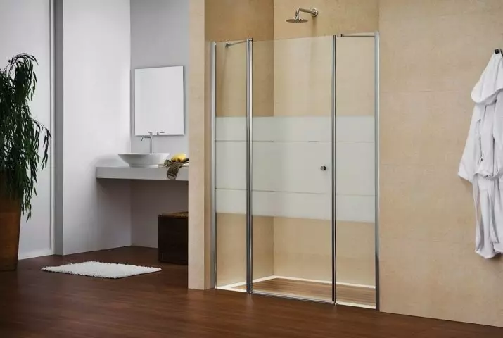 Drzwi pod prysznicem: składane kątowe, drzwi 110-120 cm i 130-170 cm, inne wymiary. Modele z Niemiec i Włoch, z coupe z poliwęglanu i drzwi 21396_35