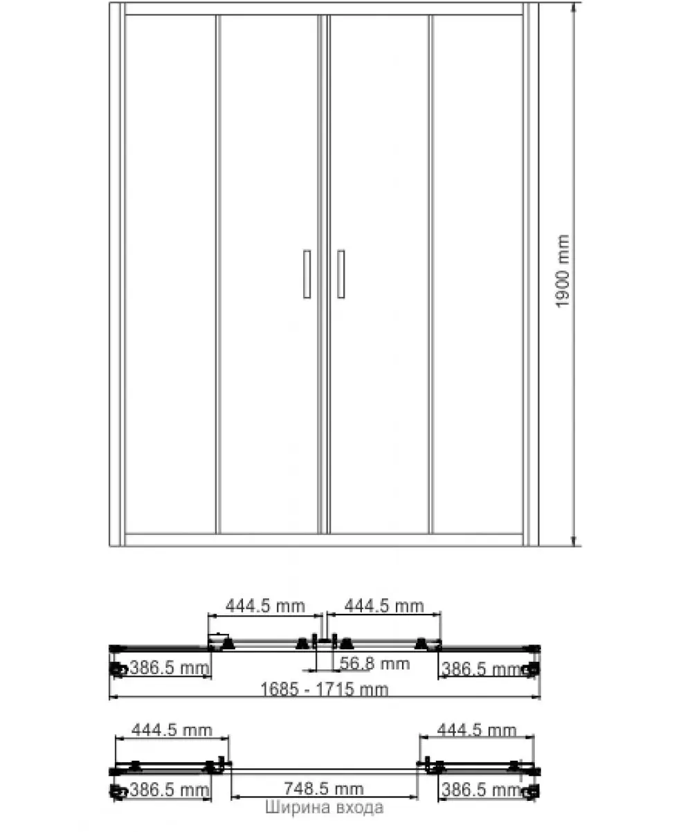 Dveře ve sprše: skládací úhlové, dveře 110-120 cm a 130-170 cm, další rozměry. Modely z Německa a Itálie, z polykarbonátových a dveřních kupé 21396_41