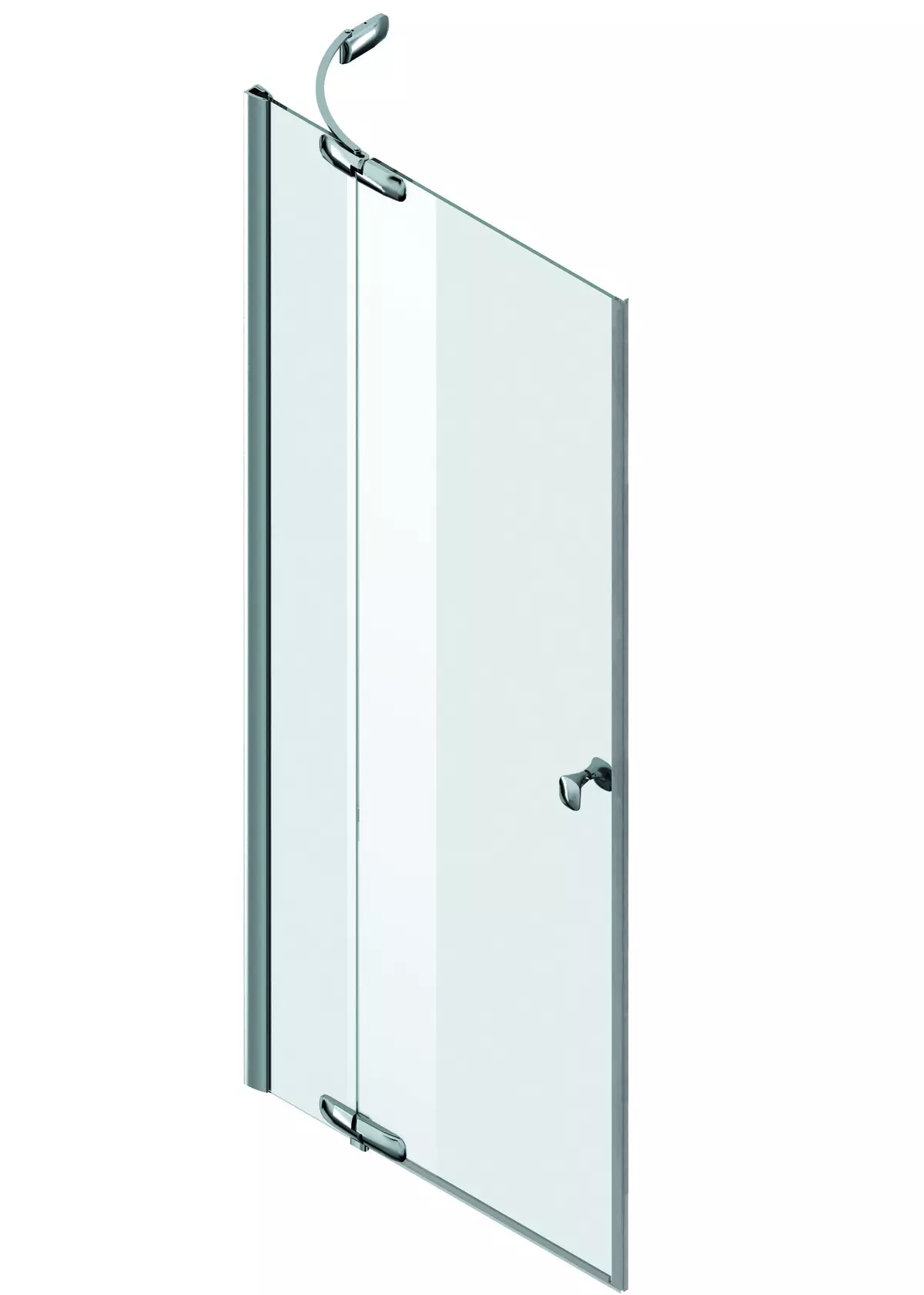 Dveře ve sprše: skládací úhlové, dveře 110-120 cm a 130-170 cm, další rozměry. Modely z Německa a Itálie, z polykarbonátových a dveřních kupé 21396_53
