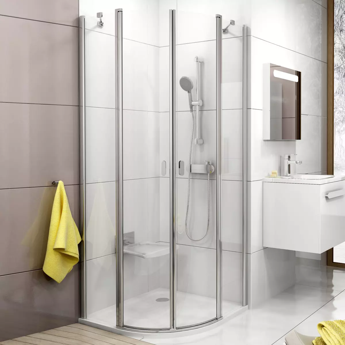 Shower doors and enclosures Ravak: an overview of partitions, the pros and cons. How to choose? 21398_2