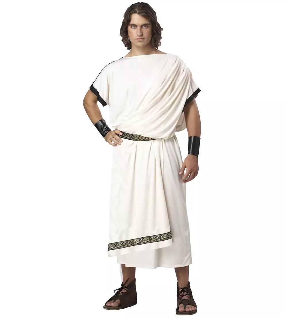 チュニックの古代ギリシャの男性