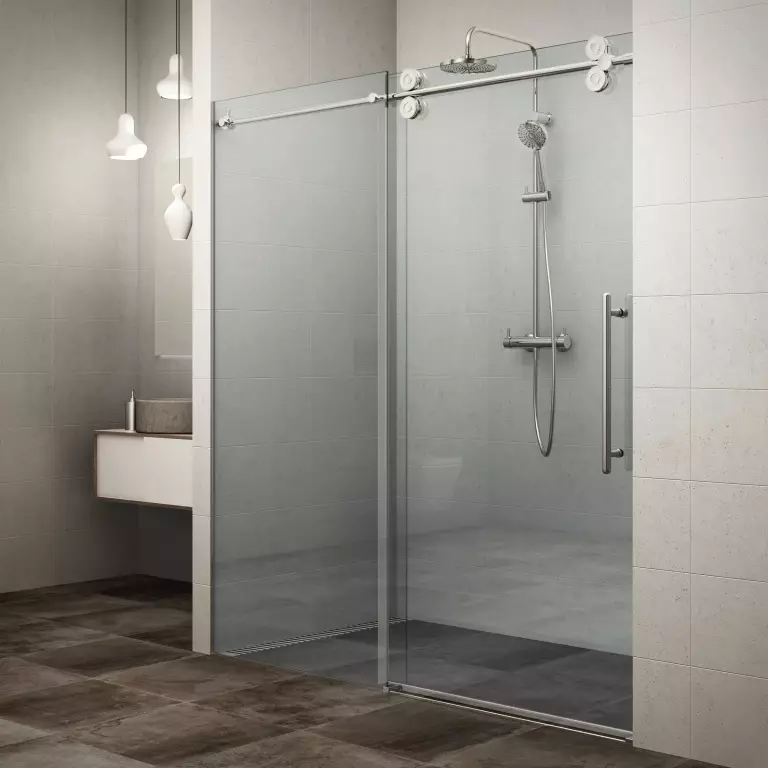 Sprcha bez sprchy v kúpeľni (57 fotografií): Design a dekorácia kúpeľne s scénou duše bez kabíny v súkromnom dome a apartmáne 21400_23