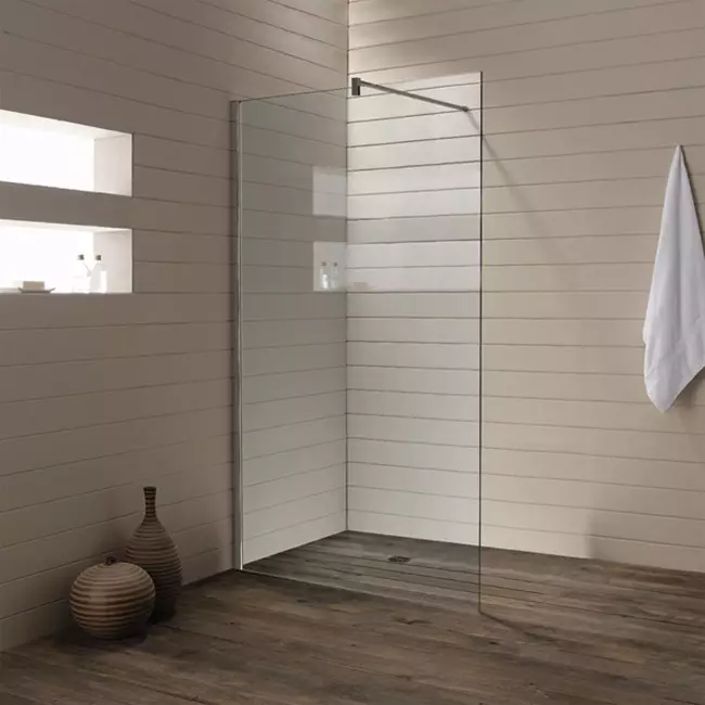 Shower with no shower in the bathroom (photo 57): design and execution of a bathroom with a shower cabin without a place in a private house and apartment 21400_30