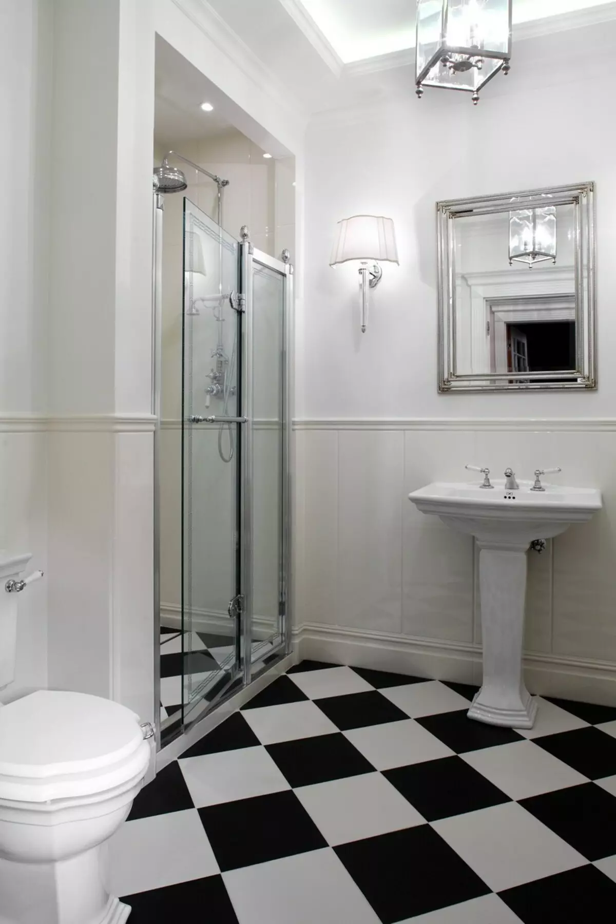 Sprcha bez sprchy v kúpeľni (57 fotografií): Design a dekorácia kúpeľne s scénou duše bez kabíny v súkromnom dome a apartmáne 21400_52
