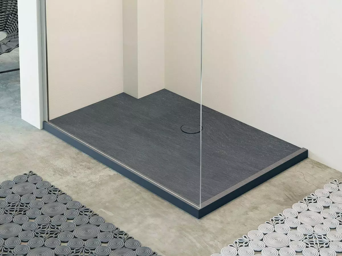 Stone shower pallets: Review of pallets from artificial stone, acrylic and others, models 80x80, 90x90 and 1000x1000 cm 21407_3