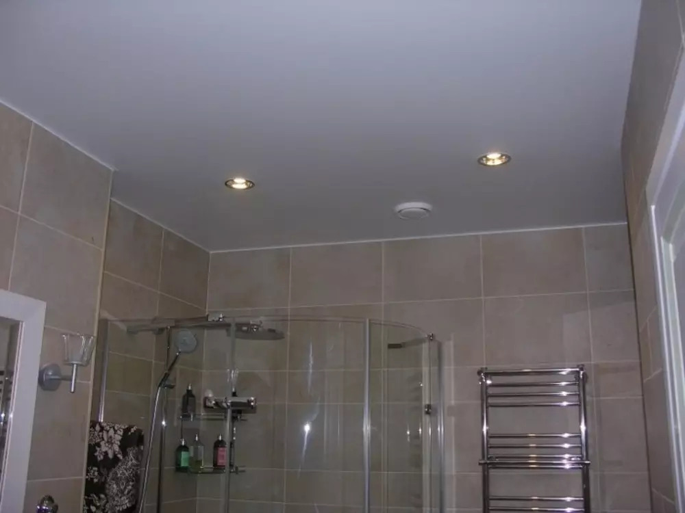 Plafonul din gips-carton de baie (38 fotografii): Este posibil să se facă în tavan baie gips-carton? Pro și contra de utilizare 21417_15