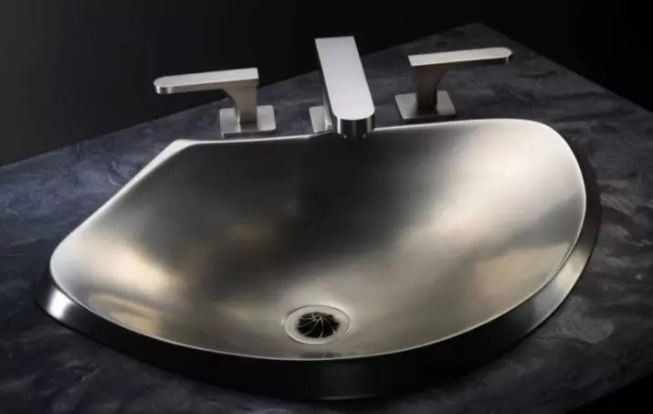 浴室下沉（113张照片）：尺寸的洗脸盆，桌面下的模型，亚克力和陶瓷，狭窄和方形水槽 21421_100
