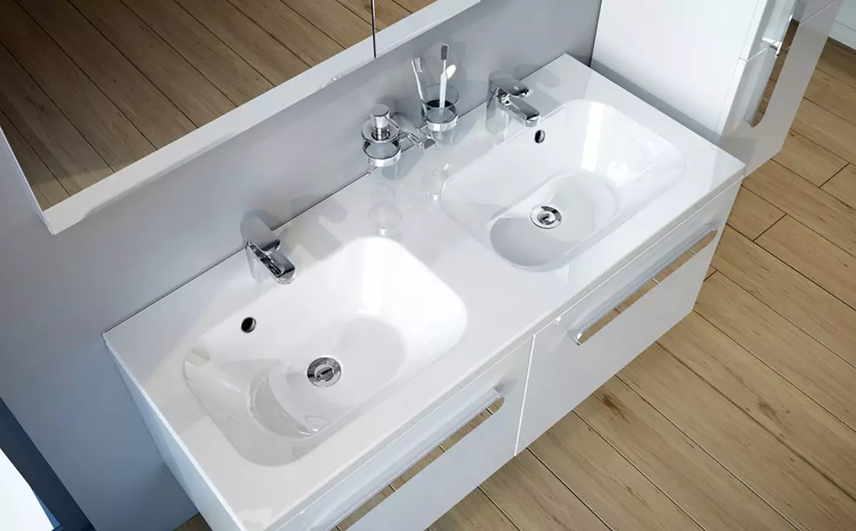 Διπλό μπάνιο Νεροχύτης: Επιλέξτε δύο νεροχύτες με τραπέζι κρεβατοκάμαρας, πλύσιμο 100 cm πλάτος και άλλα μεγέθη νιπτήρων 21426_9