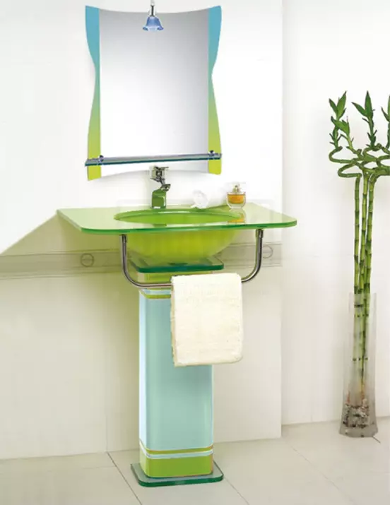 水槽“鬱金香”在浴室裡（62張照片）：用基座洗滌的特點，腿上的殼體尺寸 21433_14