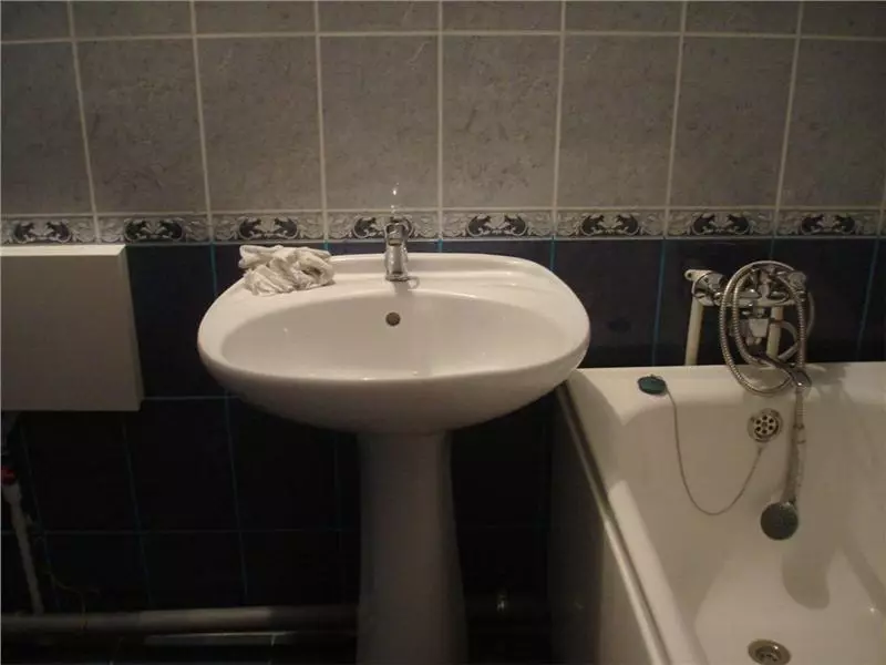 水槽“鬱金香”在浴室裡（62張照片）：用基座洗滌的特點，腿上的殼體尺寸 21433_48