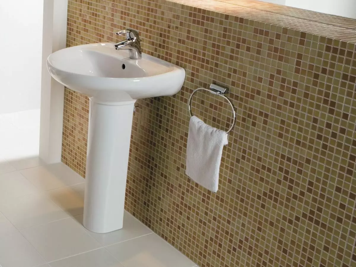 水槽“鬱金香”在浴室裡（62張照片）：用基座洗滌的特點，腿上的殼體尺寸 21433_7