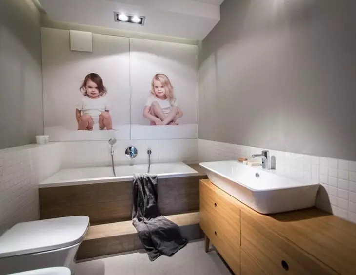 Badezimmer im skandinavischen Stil (66 Fotos): Innenarchitektur von einem kleinen Raum 3 und 4 Quadratmetern. M, die Ideen des Designs eines weißen Badezimmers, der Wahl des Zubehörs 21439_21