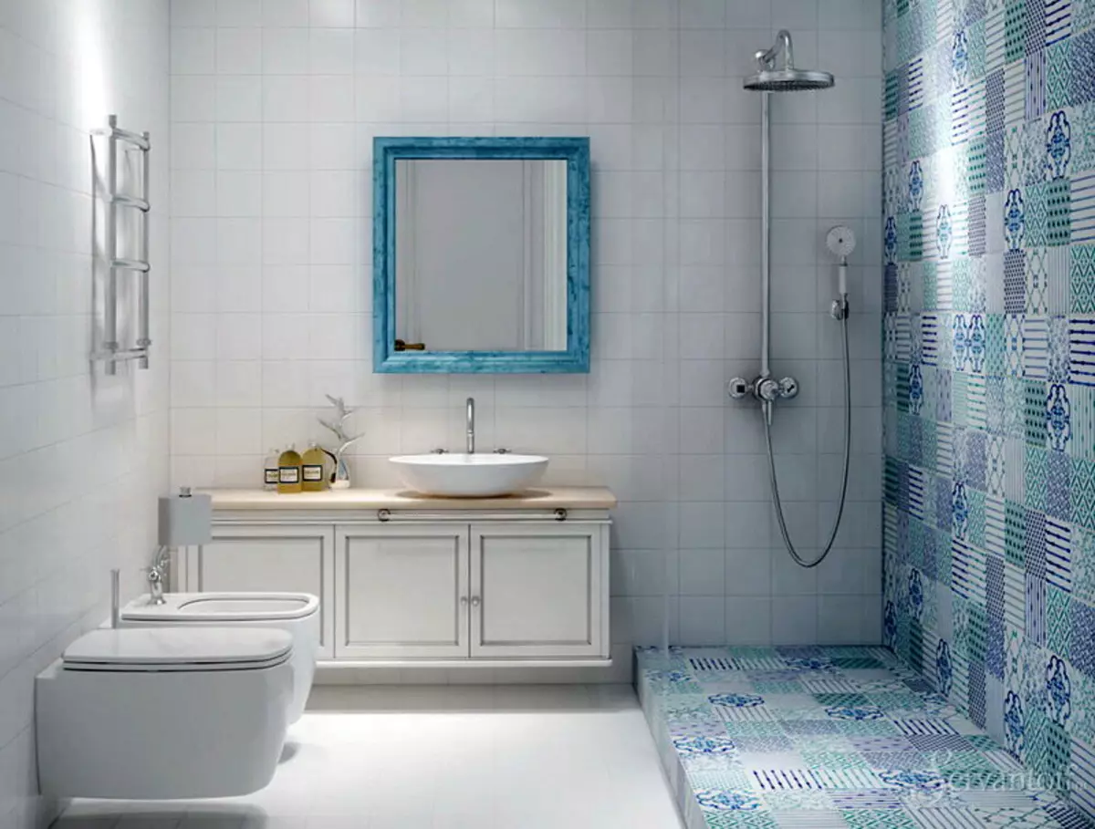 Badezimmer im skandinavischen Stil (66 Fotos): Innenarchitektur von einem kleinen Raum 3 und 4 Quadratmetern. M, die Ideen des Designs eines weißen Badezimmers, der Wahl des Zubehörs 21439_37