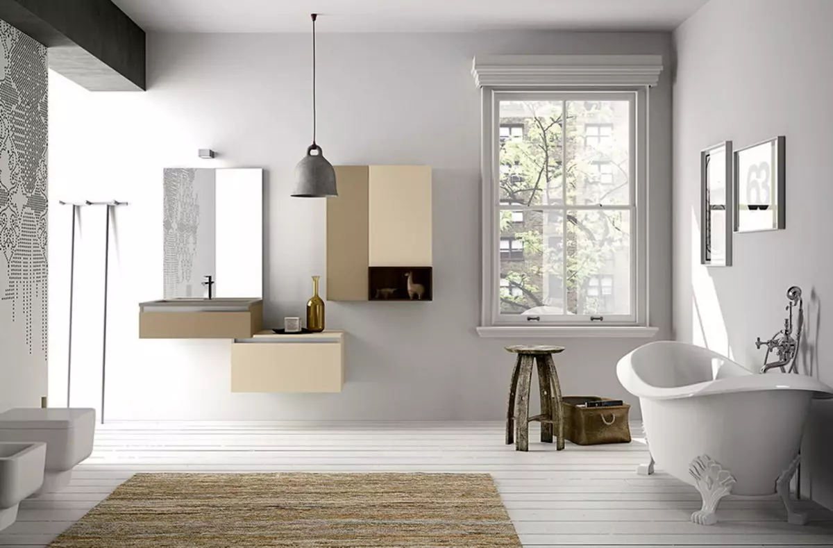 Badezimmer im skandinavischen Stil (66 Fotos): Innenarchitektur von einem kleinen Raum 3 und 4 Quadratmetern. M, die Ideen des Designs eines weißen Badezimmers, der Wahl des Zubehörs 21439_39