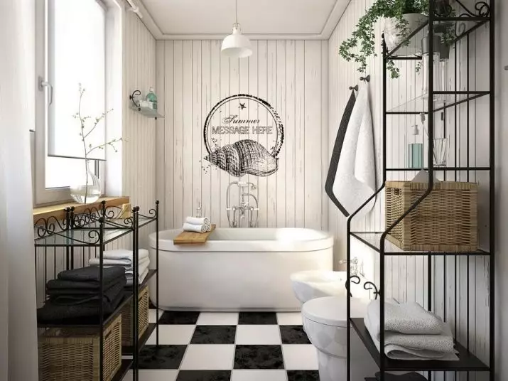 Badezimmer im skandinavischen Stil (66 Fotos): Innenarchitektur von einem kleinen Raum 3 und 4 Quadratmetern. M, die Ideen des Designs eines weißen Badezimmers, der Wahl des Zubehörs 21439_56
