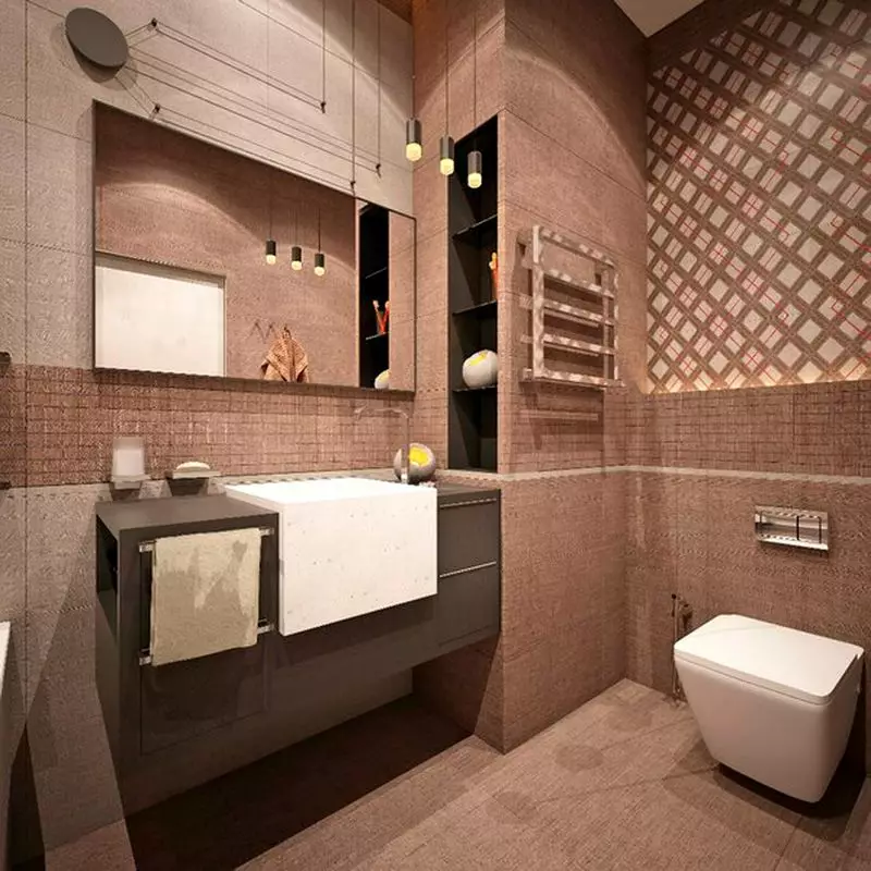 लॉफ्ट बाथरूम (65 फोटो): लिटिल स्क्वायर बाथरूम इंटीरियर डिजाइन, कंक्रीट बाथरूम के लिए फर्नीचर विकल्प 21440_31