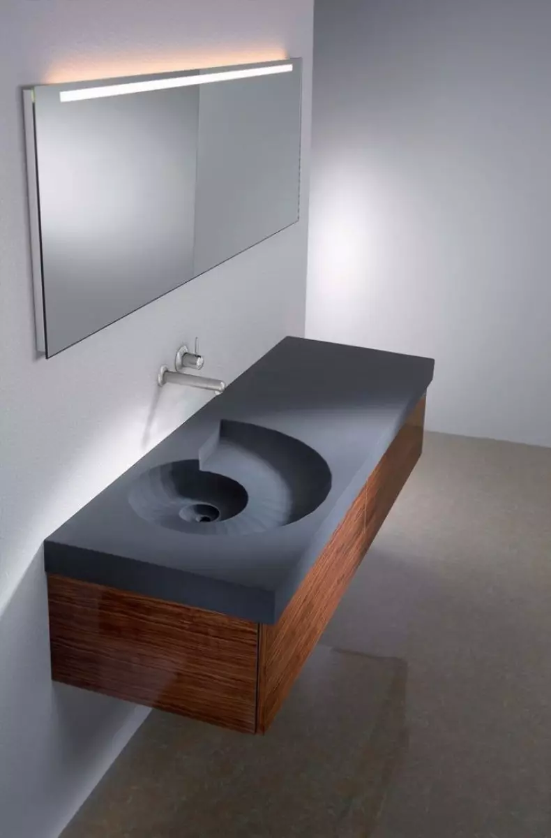 Aukštųjų technologijų vonios kambarys (62 nuotraukos): mažas kambarys dizainas vieno kambario bute, pasirinkimas baldų ir santechnikos 21442_40