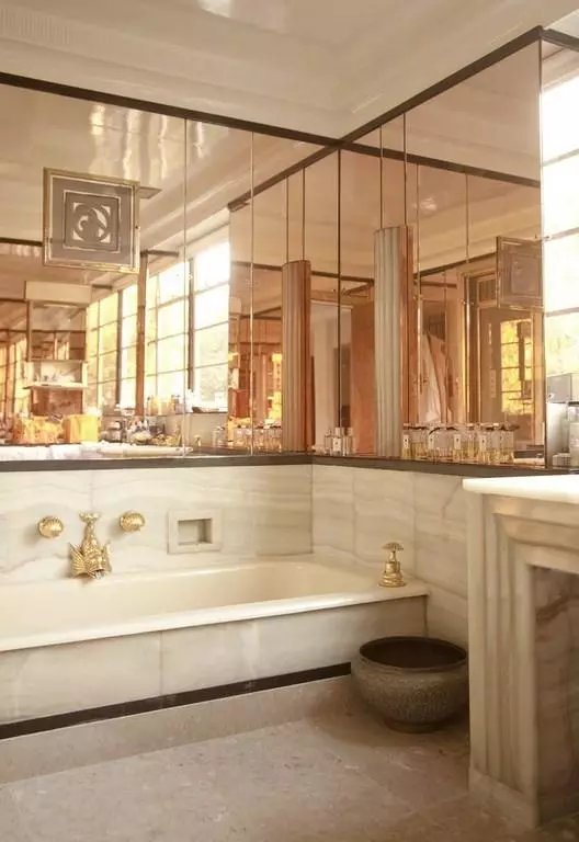 Art Deco-štýl Kúpeľňa (39 fotiek): Kúpeľňa dekorácie. Krásne príklady interiéru 21443_24